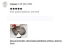 Hepburn and Hughes Shiva Eye Pendant | Reversible with Mother of Pearl | Sterling Silver