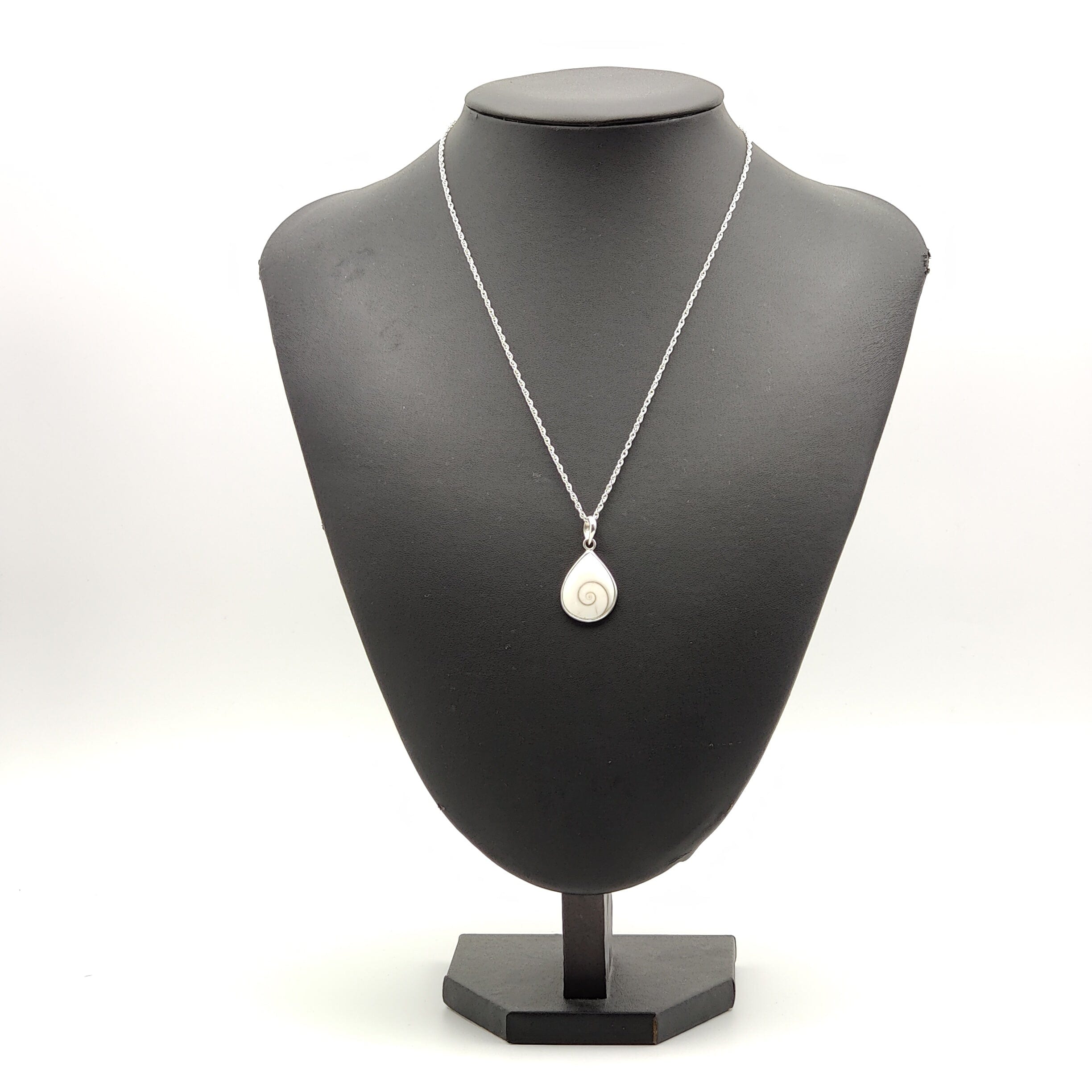 Hepburn and Hughes Shiva Eye | Teardrop Pendant | Sterling Silver
