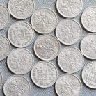 Hepburn and Hughes Sixpence Coin Cufflinks in Sterling Silver