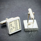 Hepburn and Hughes Slide Rule Cufflinks | Maths gift | Sterling Silver
