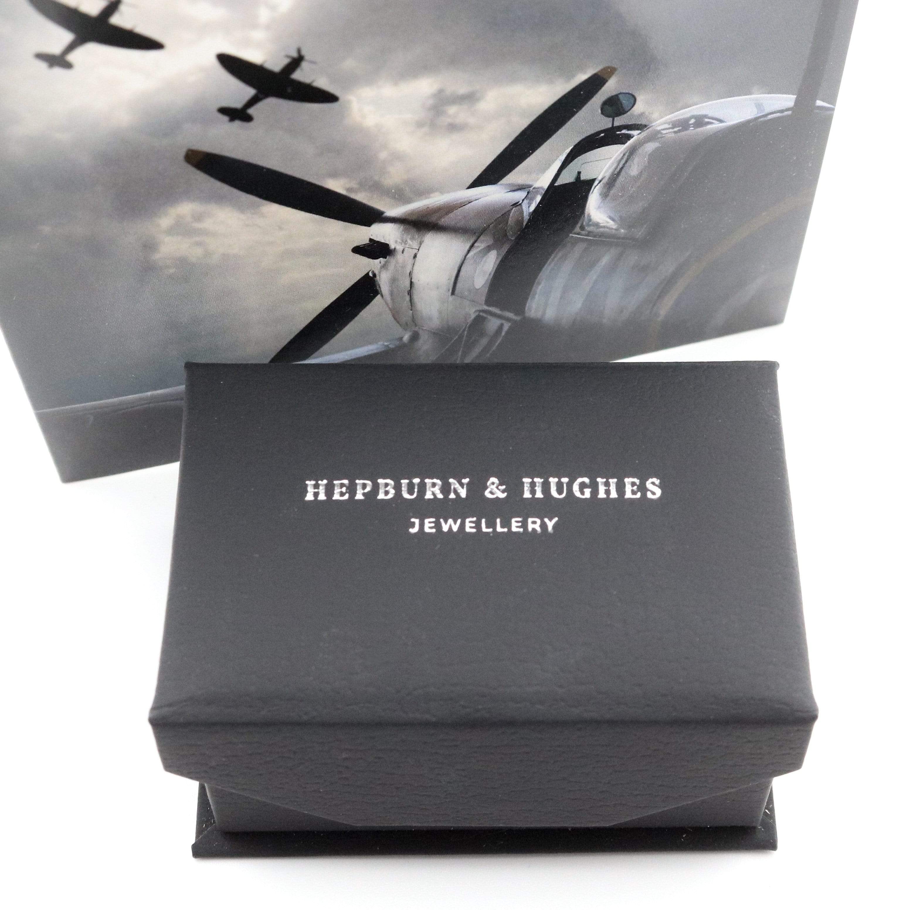Hepburn and Hughes Spitfire Cufflinks | Made from genuine Spitfire parts | Sterling Silver