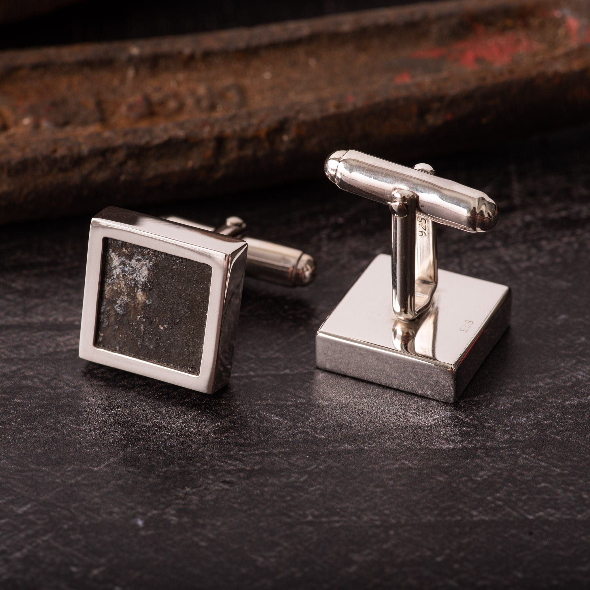 Hepburn and Hughes Spitfire Cufflinks | Made from genuine Spitfire parts | Sterling Silver