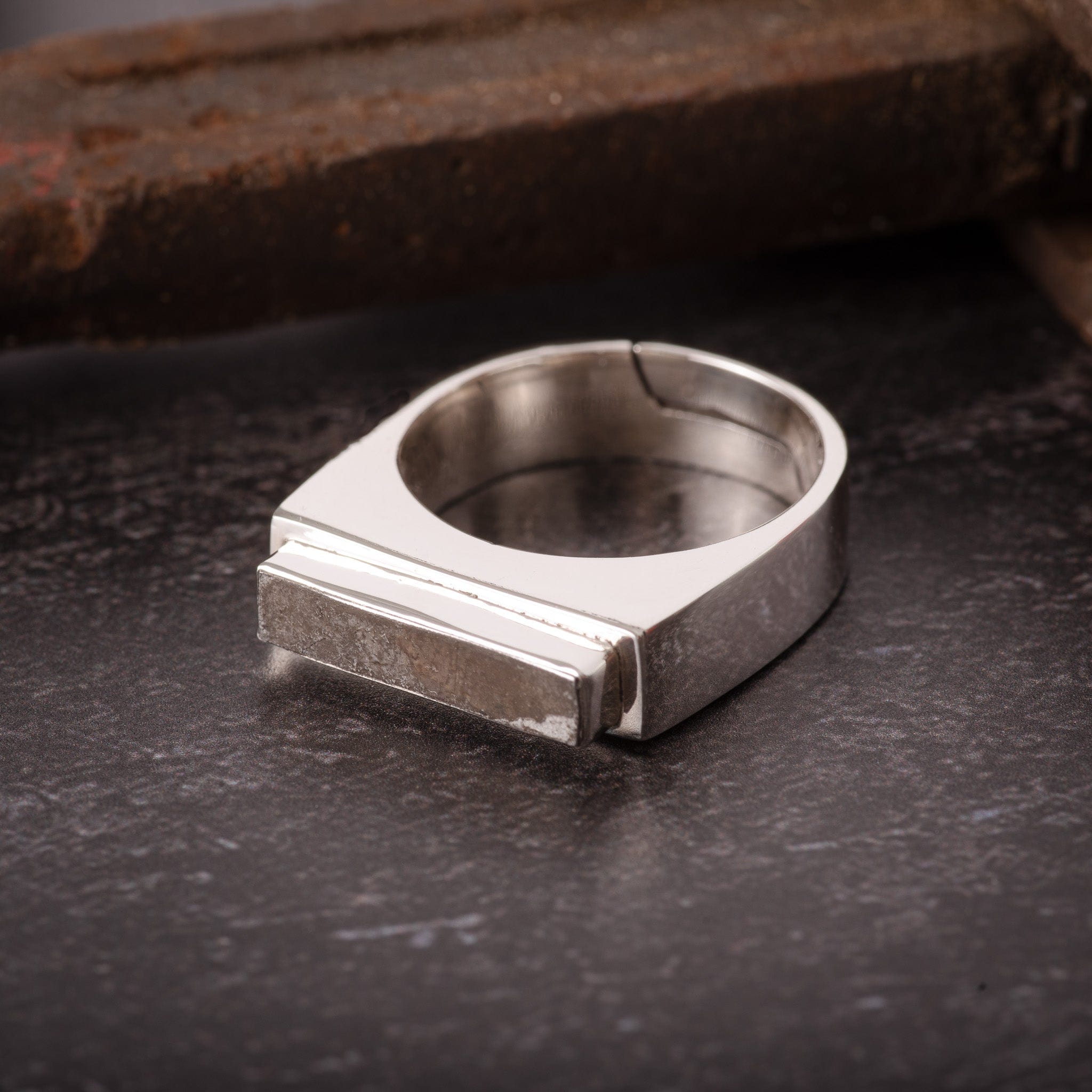 Hepburn and Hughes Spitfire Ring for Men | Made with Original Spitfire Fuselage | Set in Sterling Silver