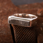 Hepburn and Hughes Spitfire Ring for Men | Made with Original Spitfire Fuselage | Set in Sterling Silver