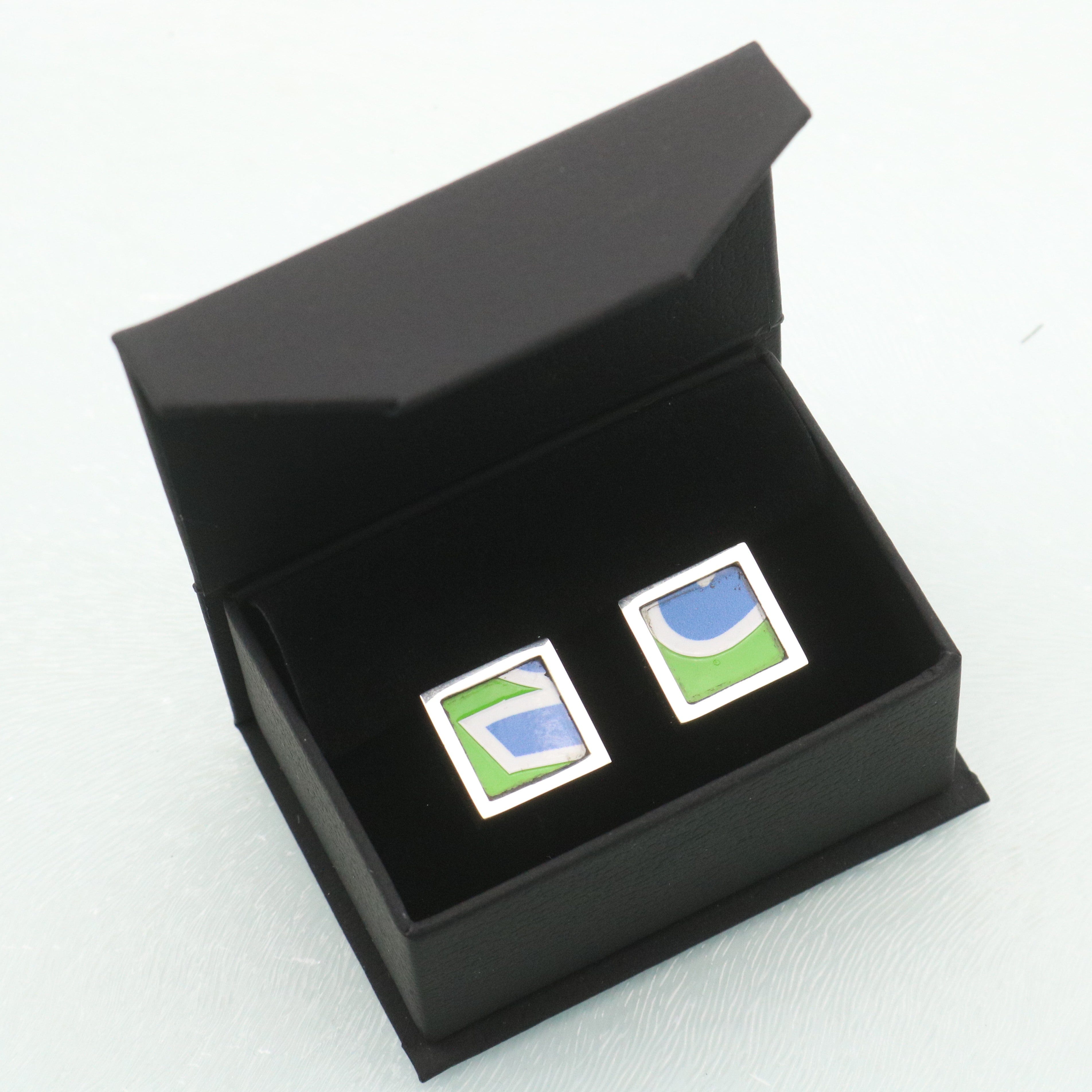 Hepburn and Hughes Superbike Cufflinks | Original Parts from World Championship Bike  | Sterling Silver