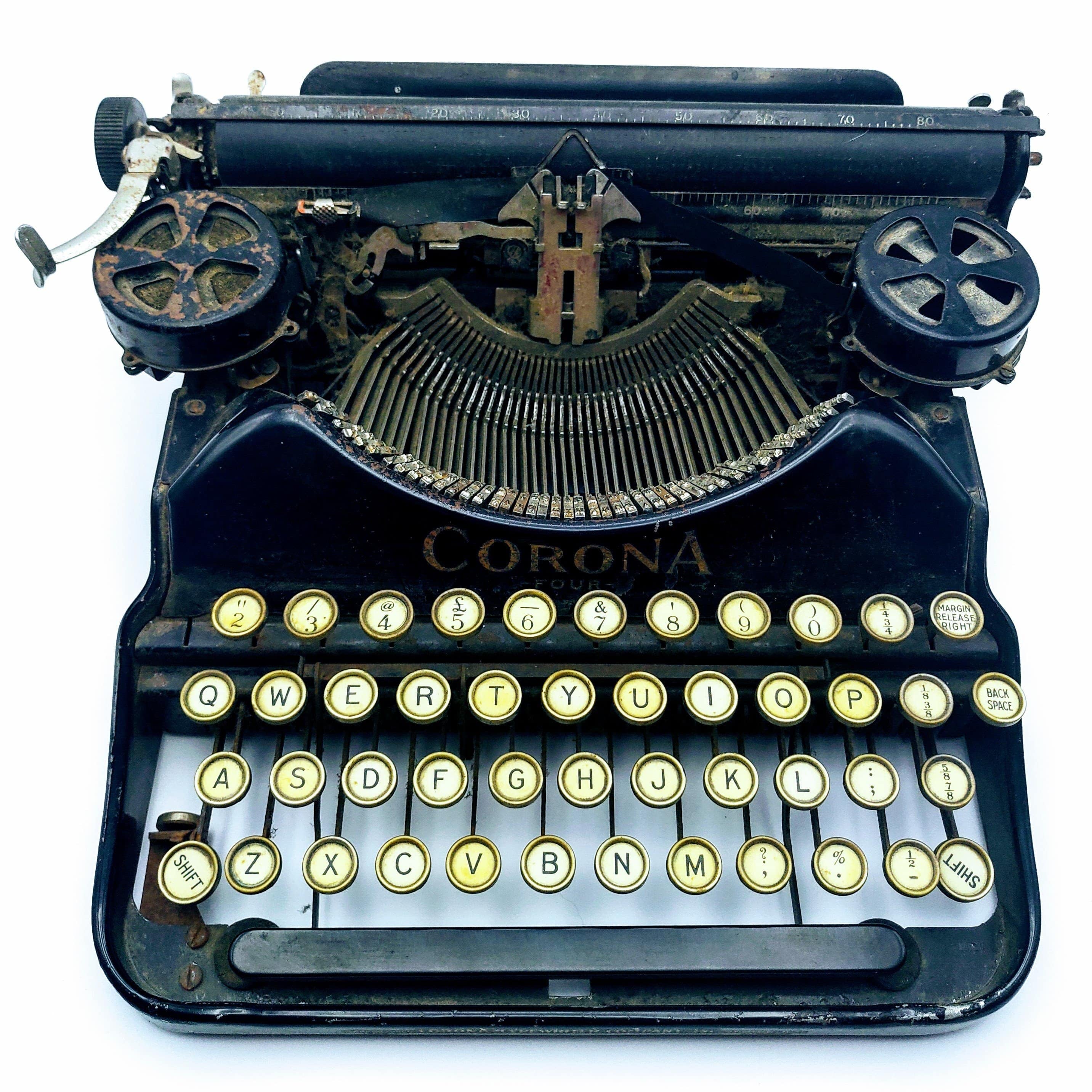 Hepburn and Hughes Type Writer Key Cufflinks in Sterling Silver
