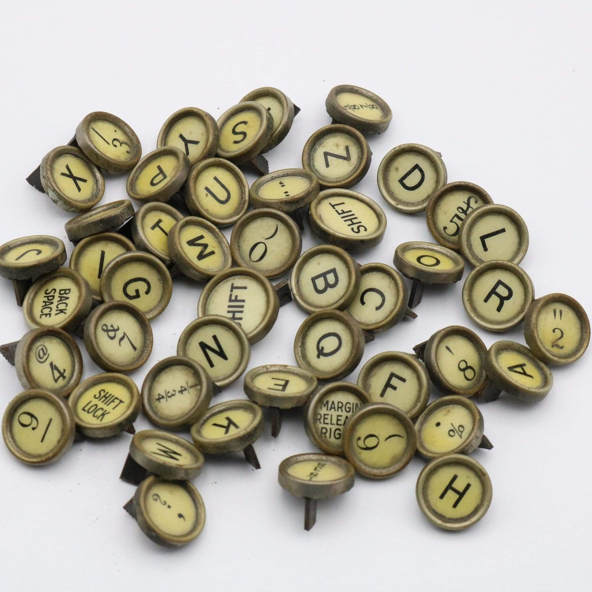 Hepburn and Hughes Type Writer Key Cufflinks in Sterling Silver