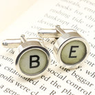 Hepburn and Hughes Type Writer Key Cufflinks in Sterling Silver