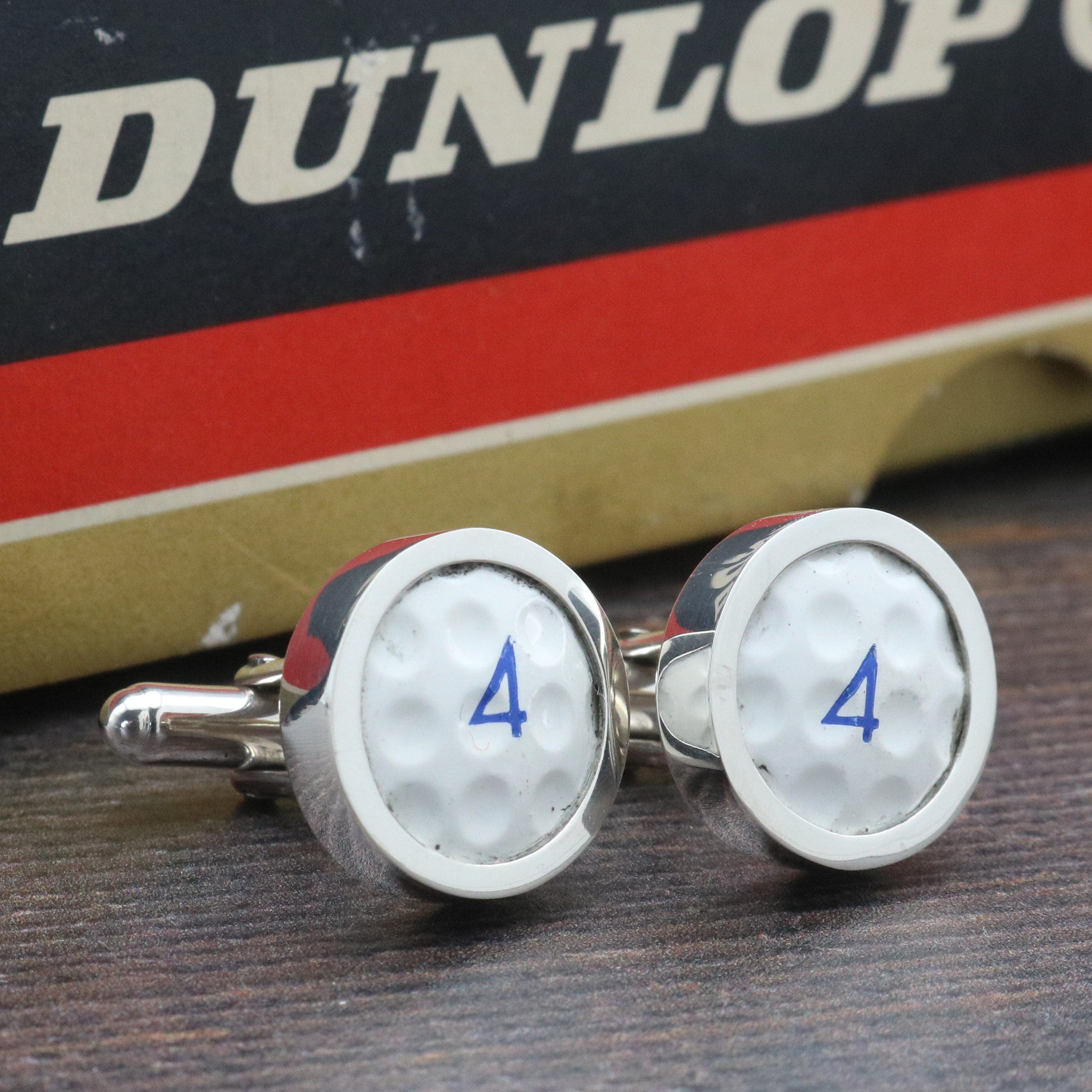 Hepburn and Hughes Vintage Golf Ball Cufflinks | Sterling Silver