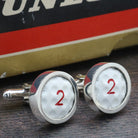 Hepburn and Hughes Vintage Golf Ball Cufflinks | Sterling Silver