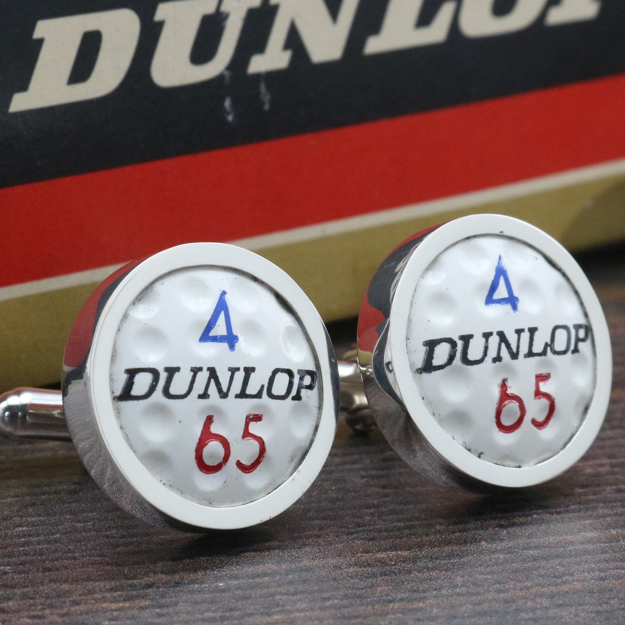 Hepburn and Hughes Vintage Golf Ball Cufflinks | Sterling Silver