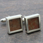 Hepburn and Hughes Vintage Stamp Cufflinks | Sterling Silver