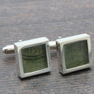 Hepburn and Hughes Vintage Stamp Cufflinks | Sterling Silver
