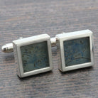 Hepburn and Hughes Vintage Stamp Cufflinks | Sterling Silver