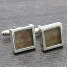 Hepburn and Hughes Vintage Stamp Cufflinks | Sterling Silver
