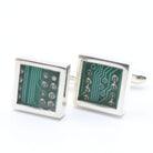 Hepburn and Hughes ZX Spectrum Circuit Board Cufflinks in Sterling Silver