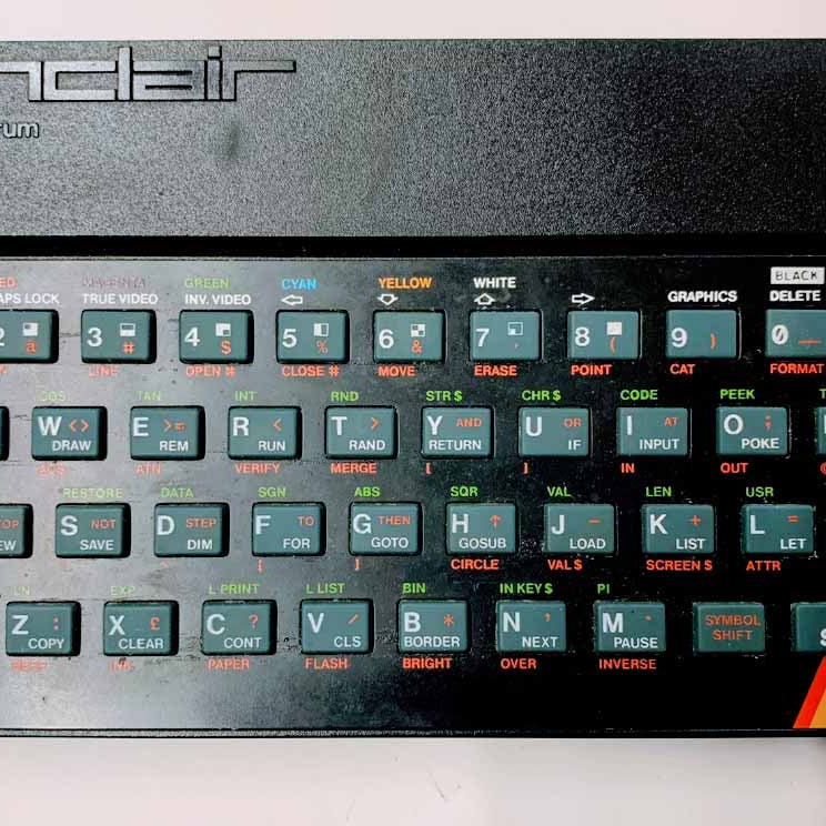 Hepburn and Hughes ZX Spectrum Keyboard Cufflinks in Sterling Silver