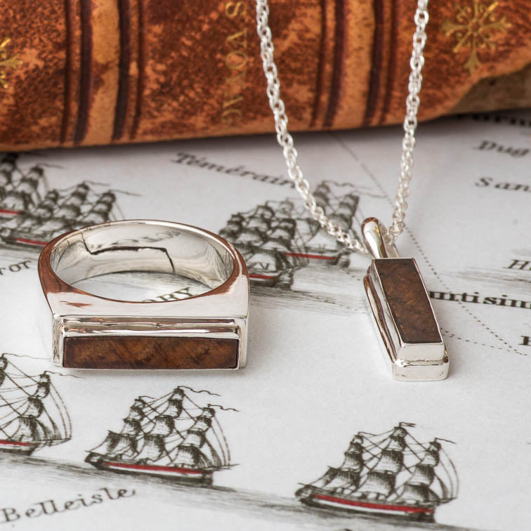 Nautical jewellery and nautical cufflinks, HMS Victory cufflinks, HMS Victory pendant, HMS Victory Ring