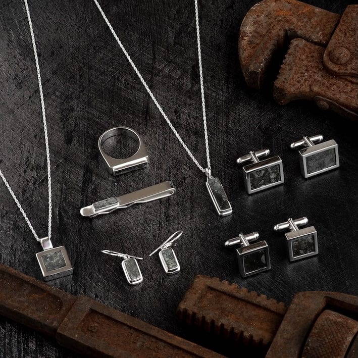 The Spitfire Heritage Collection: Authentic WWII aircraft aluminium and sterling silver cufflinks, tie clips, pendants, earrings and rings, featuring verified provenance and premium gift packaging