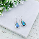 Hepburn and Hughes Abalone and Shiva Eye Earrings | Seashell Jewellery | Sterling Silver