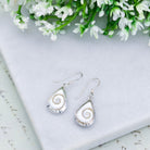 Hepburn and Hughes Abalone and Shiva Eye Earrings | Seashell Jewellery | Sterling Silver
