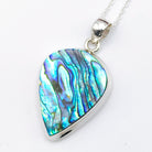 Hepburn and Hughes Abalone Sea Shell Pendant | 35mm Pear | Sterling Silver