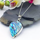 Hepburn and Hughes Abalone Sea Shell Pendant | 35mm Pear | Sterling Silver