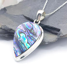 Hepburn and Hughes Abalone Sea Shell Pendant | 35mm Pear | Sterling Silver