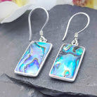 Hepburn and Hughes Abalone Shell Earrings | Reversible with Mother of Pearl | Sterling Silver