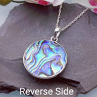 Hepburn and Hughes Abalone Shell Pendant | 28mm Tree of Life | Reversible | Sterling Silver