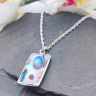 Hepburn and Hughes Abalone Shell Pendant | Reversible with Mother of Pearl | Sterling Silver