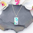 Hepburn and Hughes Abalone Shell Pendant | Reversible with Mother of Pearl | Sterling Silver