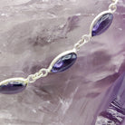 Hepburn and Hughes Amethyst Bracelet | Ovals | Aquarius Gift | Sterling Silver