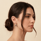 Hepburn and Hughes Amethyst Earrings | Aquarius Gift | Faceted 10mm Circle | Sterling Silver