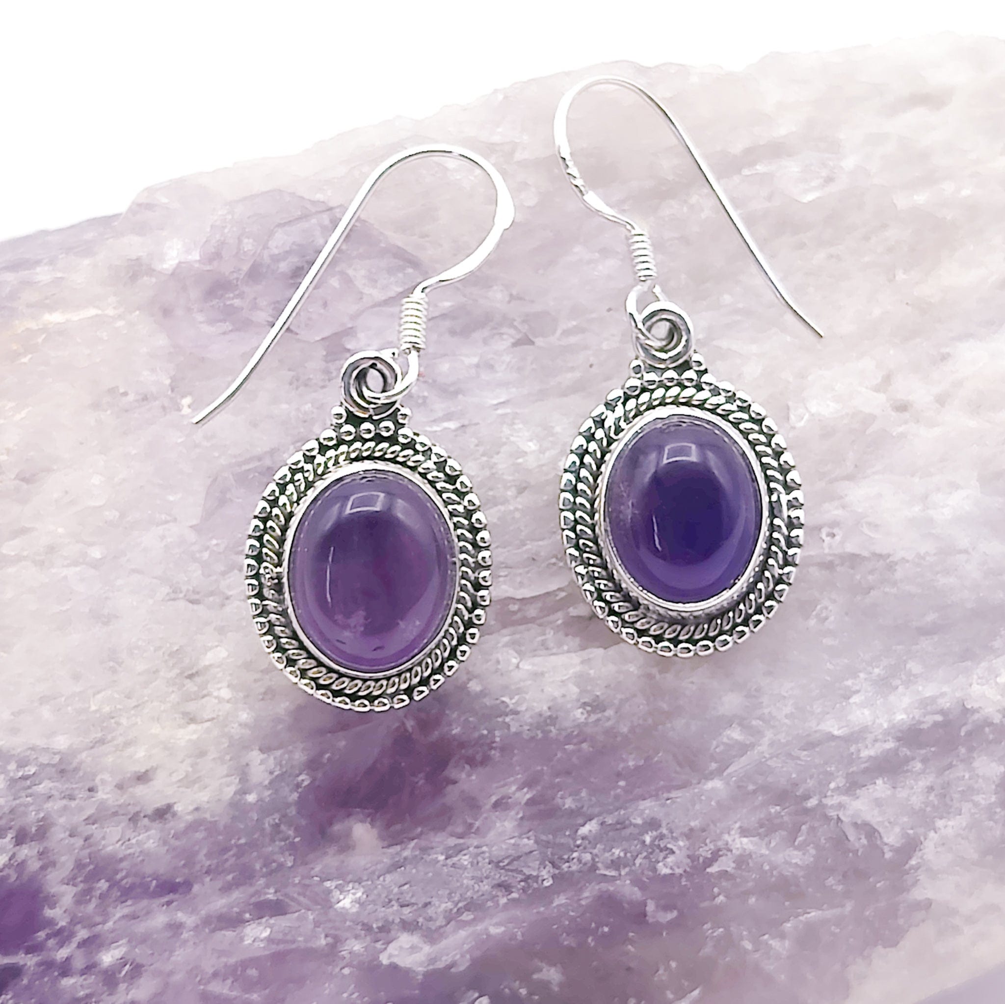 92.5 sterling sliver Amethyst earring, perfect gift for her, November birth stone, mother's day gift, Topaz earring, outlets Gemstone earring.