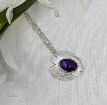 Dezanne Design Amethyst Ecosilver Heart Pendant