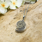 Hepburn and Hughes Ammonite Pendant | 23mm Pyrite | Sterling Silver