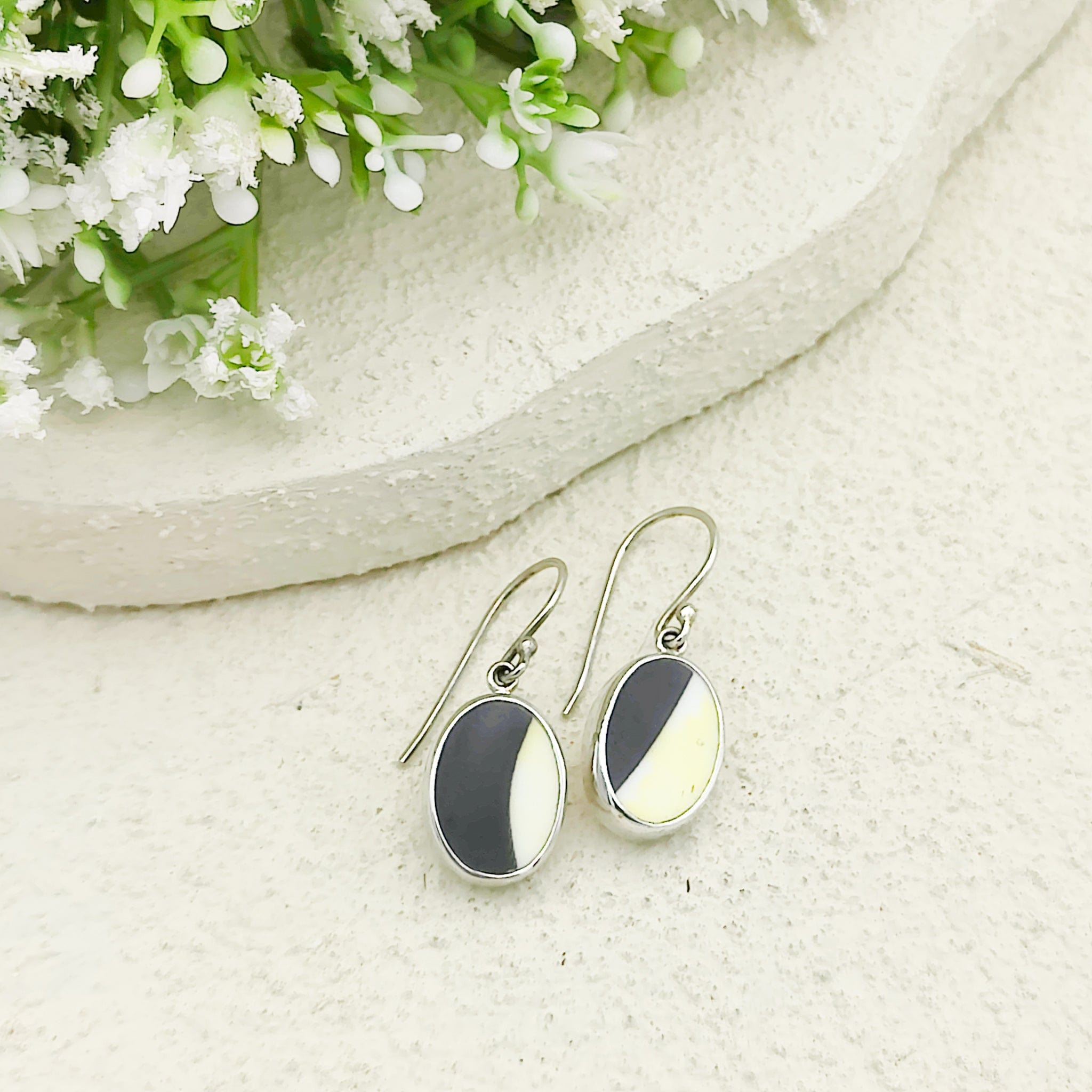 Hepburn and Hughes Art Deco Abstract Earrings | Clarice Cliff Pottery | Two options | Sterling Silver