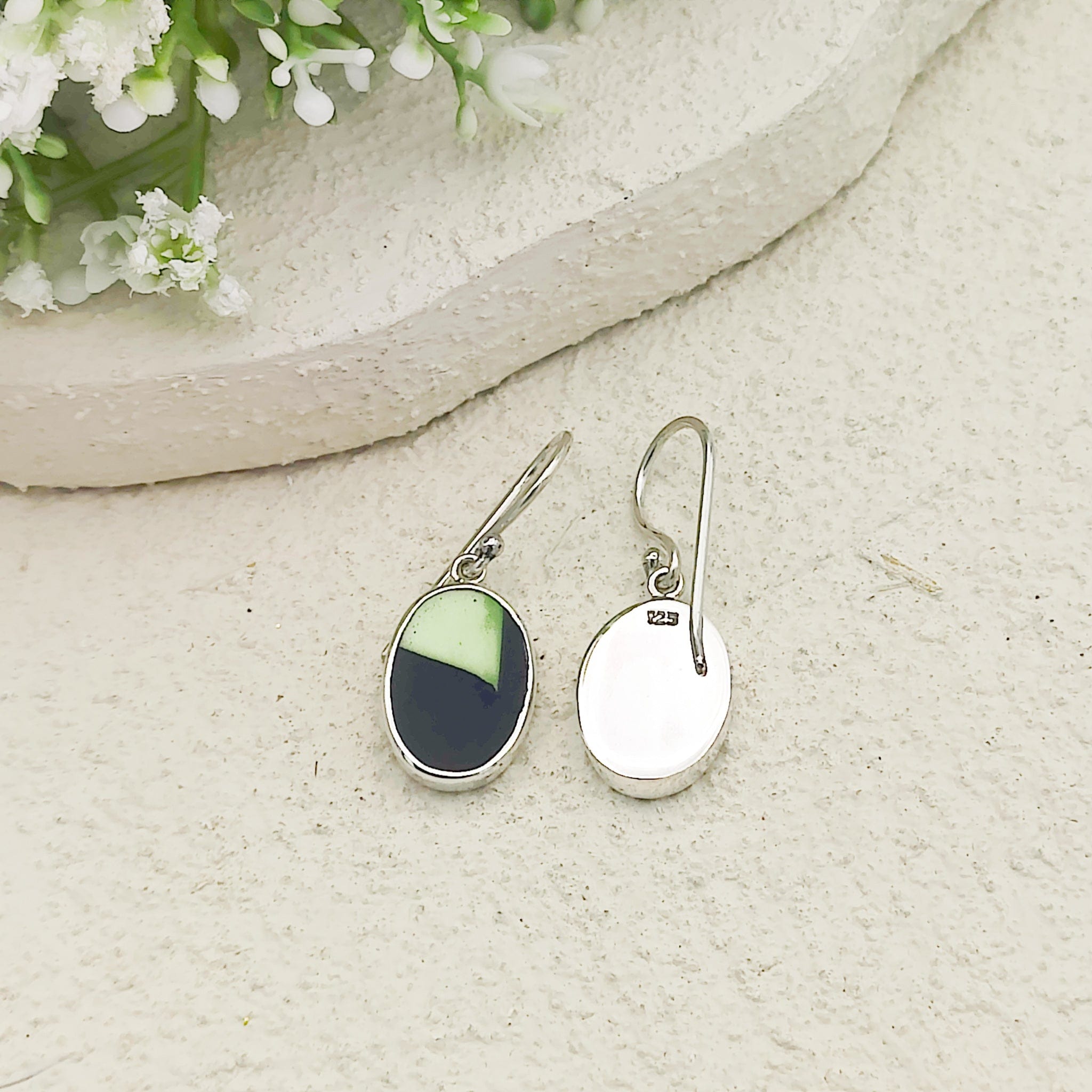 Hepburn and Hughes Art Deco Abstract Earrings | Clarice Cliff Pottery | Two options | Sterling Silver