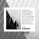 Hepburn and Hughes Art Deco Earrings | Black and Silver Triangle | 1920s Gift | Sterling Silver