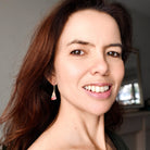 Hepburn and Hughes Art Deco Earrings | Original Clarice Cliff Pottery | 15mm triangle | Sterling Silver