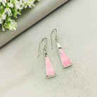 Hepburn and Hughes Art Deco Earrings | Original Clarice Cliff Pottery | Pink | Sterling Silver