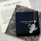 Hepburn and Hughes Art Deco Pendant | Angel design | Sterling Silver Pendant