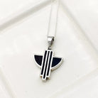 Hepburn and Hughes Art Deco Pendant | Angel design | Sterling Silver Pendant