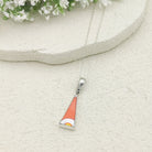 Hepburn and Hughes Art Deco Pendant | Clarice Cliff Necklace | Triangle | Sterling Silver