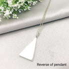 Hepburn and Hughes Art Deco Pendant | Clarice Cliff Necklace | Triangle | Sterling Silver