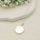 Hepburn and Hughes Art Deco Pendant | Clarice Cliff Pottery | 25mm Circle |  Sterling Silver