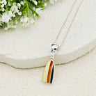 Hepburn and Hughes Art Deco Pendant in Sterling Silver | Original Clarice Cliff Pottery | 9th Anniversary