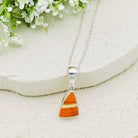 Hepburn and Hughes Art Deco Pendant in Sterling Silver | Original Clarice Cliff | Pottery Gift