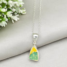 Hepburn and Hughes Art Deco Pendant | Original Clarice Cliff Pottery | 20mm Abstract | Sterling Silver